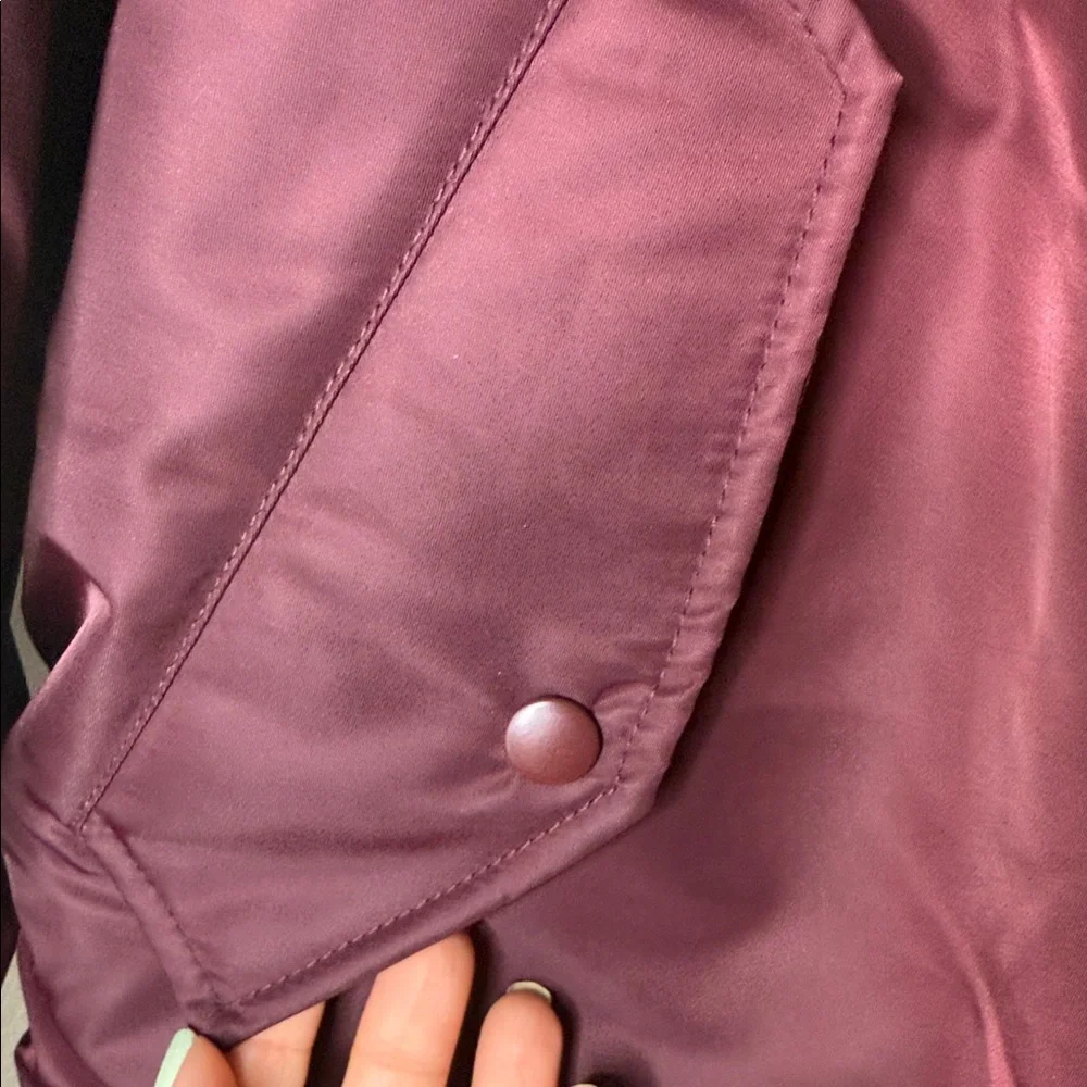 The Kooples Deep Red Burgundy Men’s Bomber Jacket sz M - Picture 9 of 16
